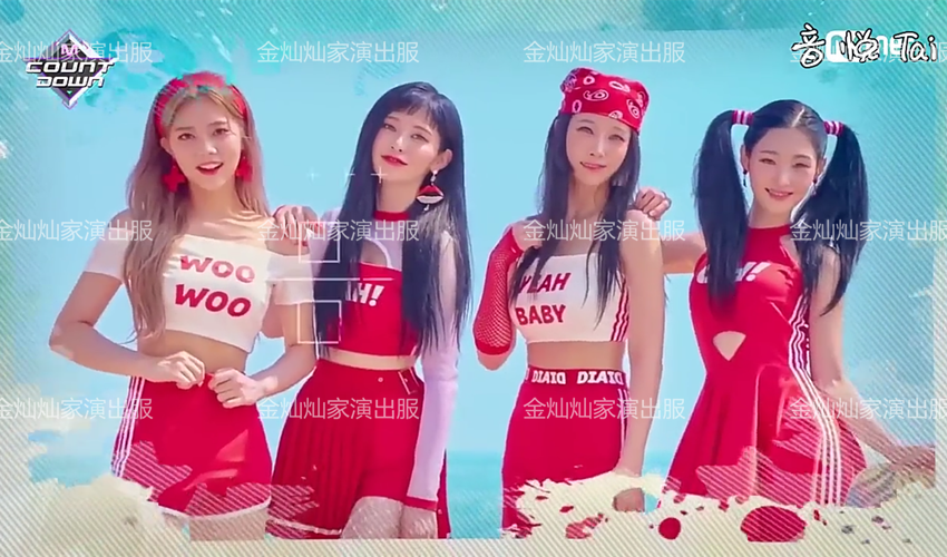 dia woowoo韩国女团同款衣服爵士舞韩舞台演出服打歌服套装啦啦队