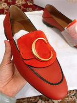 50% Off Super Versatile Super Beautiful Chole Womens Leather Casual Shoes Big Logo Flat Shoes Canada Direct Mail