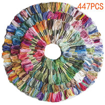 Hot Selling Beginner 447 Colors Embroidery Threads Embroidery Threads Cross Embroidery Threads with Handmade Cotton Threads