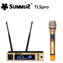 SUMMUZ SAMS TLSPRO wireless microphone high-end nouveau riche gold jewelry diamond star KTV stage performance microphone