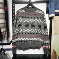 klauskobecjj Brand Mens Winter Thick High Neck Cashmere Blend Sweater Knitting Sweater Mens Knit