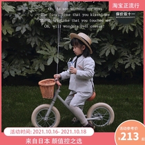 Childrens balance car without pedals 3-6 years old scooter baby retro bicycle 2 year old girl scooter child