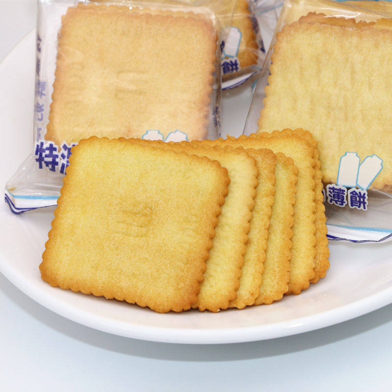 特浓鲜奶薄饼特鲜牛奶味牛乳味饼干aji特鲜蔬菜薄脆奶味300g*5袋
