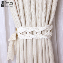 INS bedroom home curtain strap DIY hand woven pastoral homestay dress creative accessories bamboo clasp