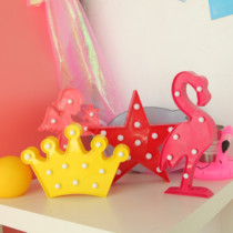 Explosive net celebrity Korean Fengyun Flamingo photo artifact small fresh angel crown star light props