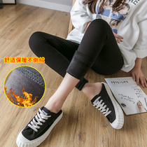 Pregnant women leggings autumn plus velvet topless wearing winter pregnant pants autumn winter warm belly trousers