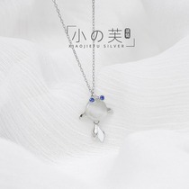 s925 Pure Silver Small Fish Necklace Design Sense Personality Lock Bone Chain Womens Small Crowdpendant Superior Necklace Ins