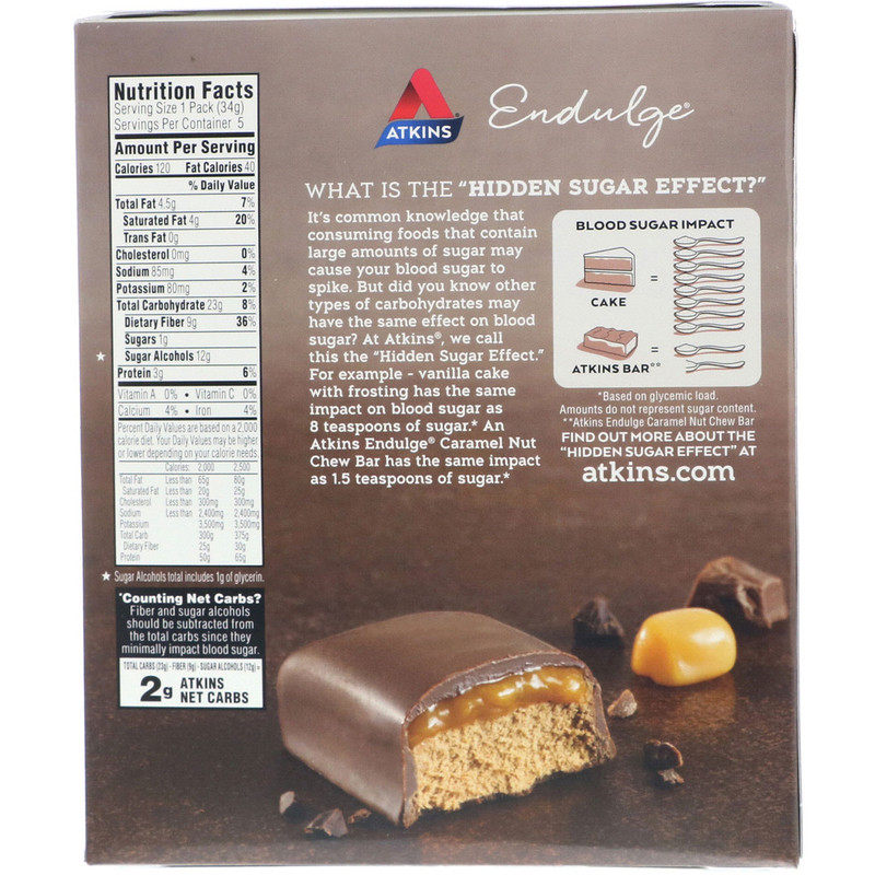 生酮atkins chocolate caramel mousse bar 巧克力焦糖慕斯代餐棒