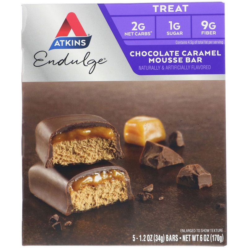 生酮atkins chocolate caramel mousse bar 巧克力焦糖慕斯代餐棒