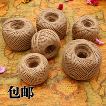 Hemp rope diy handmade rope retro creative three twine hanging tag binding rope decorative hemp rope