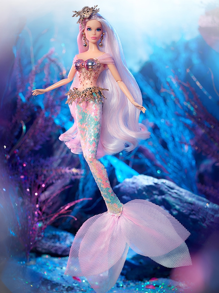 芭比娃娃 缪斯美人鱼金标珍藏版