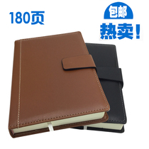 Thickened notepad work record book business notebook stationery A5 B5 leather face book 180 sheets of paper