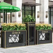 Sales Department Pedestrian Street outside the walking street gardening wrought iron outdoor planting flower box fence partition flower bed combination can be customized