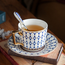 Classic ins wind coffee cup European small luxury bone China high-grade flower tea cup Exquisite English afternoon tea cup set