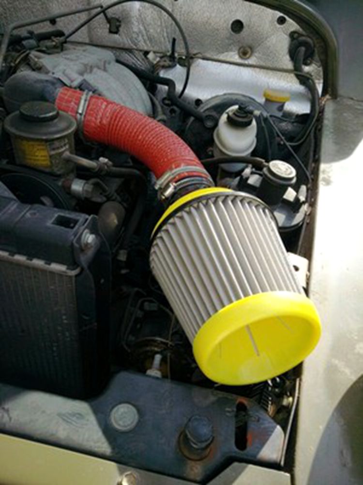 Sửa đổi dòng chảy cao thép không gỉ nấm đầu xe air intake sửa đổi phần 65 MÉT lọc nấm head nâng điện