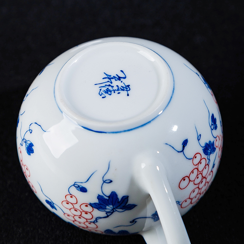 Single pot of jingdezhen ceramic teapot kung fu tea set white porcelain tea little teapot