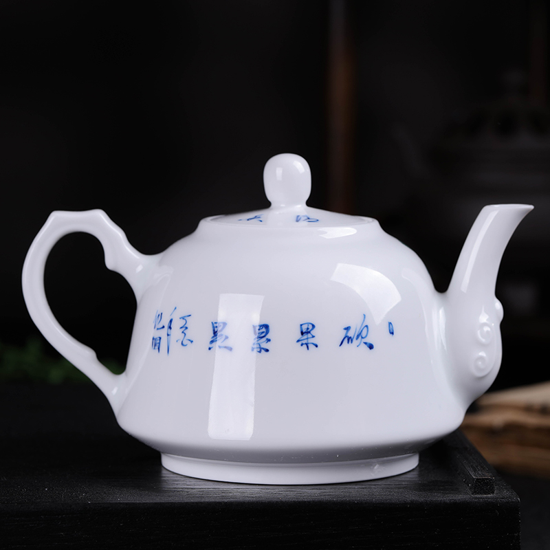 Folk artists fruits hand - made under glaze colorful jingdezhen ceramic teapot with the large tea kettle
