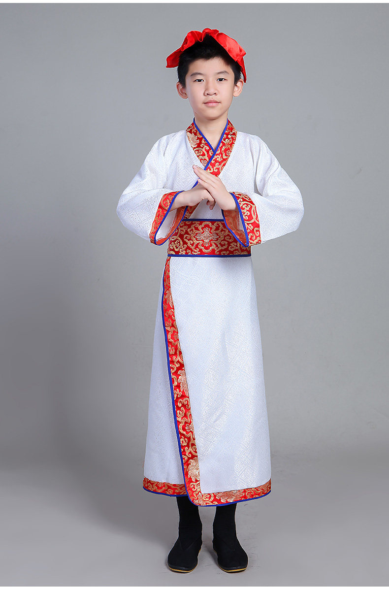 六一儿童古装汉服书童弟子规国学服男女童三字经表演服舞蹈演出服