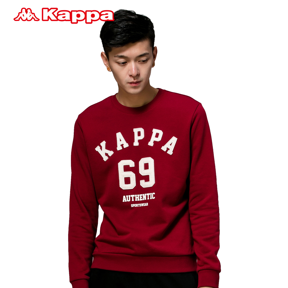 Kappa 男卫衣 运动服休闲上衣 圆领图案套头衫运动外套|K0552WT05产品展示图3