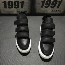 Fast Hand Red Man The Same Men Shoes Little White Shoes Sports High Help Shoes Korean Version Trend 100 Hitch Shoes Clown Shoes Mens Adhesive Buttons