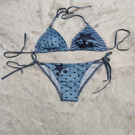 Star sand cross-split swimsuit girl slim triangle swimsuit sexy cute bikini suit swimsuit underwear
Star sand cross-split swimsuit girl slim triangle swimsuit sexy cute bikini suit swimsuit underwear