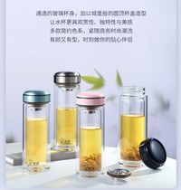 New Shino Double Layer High Boron Silicon Glass Tea Cup High-end Gift Box Packaging XN-6557 6558 6559