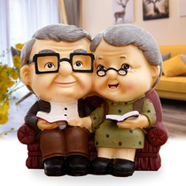 Couple Couple Old man granny Wedding anniversary gift Room bookcase furniture Old man ornaments Home accessories
