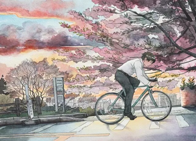 作品| 动漫插画师带你走进日本最美街头