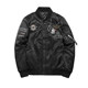 Jacket ຜູ້ຊາຍຂອງ US Air Force MA-1 pilot jacket ລະດູຫນາວ handsome ຝ້າຍຫນາຫນາຂະຫນາດໃຫຍ່ double-sided ເສື້ອຝ້າຍ trendy