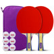 Double Happiness Table Tennis Racket Double Happiness Primary School Children Beginner Table Tennis Racket Straight Horizontal Finished Single Rack Set