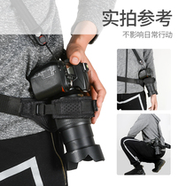 Single counter camera waist hanging buckle applicable Z6 Z7 D850 single anti-Canon 60D 800D camera belt anti-fall decompression