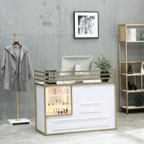Simple hair salon Cashier Small reception desk Beauty salon front desk Clothing store Cosmetics nail shop Bar