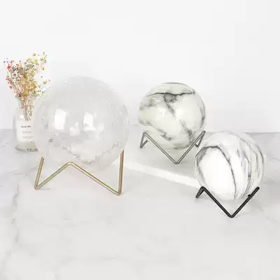 Crystal ball base bracket spherical ornaments bracket metal iron display stand mineral crystal ore storage layer shelf