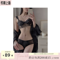 SOFTRUAN High Ridge Flower lingerie womens small breasts gather 2022 new exploits slim summer bra underpants suit