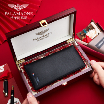 Wallet male leather long luxury brand high - end leather wallet 2023 new handbag for mens small handbag tide