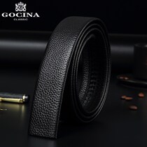 Scarlett-free headskin with no scalp belt men automatically button belt with knuckle-free heads