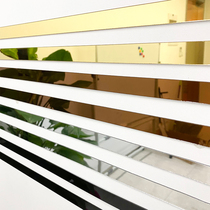 Acrylic wall sticker minimalist modern living room ceiling mirror decorated waist line strip waterproof border 3d self-adhesive strip