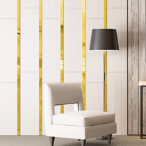 Acrylic Mirror Wall Sticker 3d Stereo waist line Self-adhesive ceiling ceiling Decorative Frame Strip Living-room Background Stickup