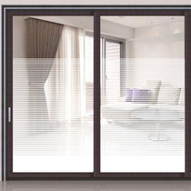 Striped gradient glass film decorative film Mobile doors and windows explosion-proof film Office partition similar to French yarn 3M glass decoration
