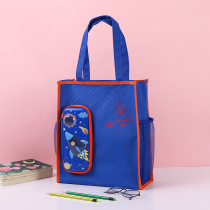 Childrens tutorial bag Primary School large capacity handbag 3-5 grade Oxford cloth book storage bag anti-pencil case