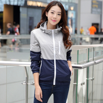 Spring and summer mens jacket youth Korean version of slim slim and breathable couple sunscreen clothes Tide womens long sleeve coat