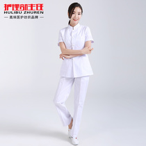 Nurse uniform split suit nurse suit suit suit female summer short sleeve stand collar moon sister-in-law Doctor beauty salon dental work clothes