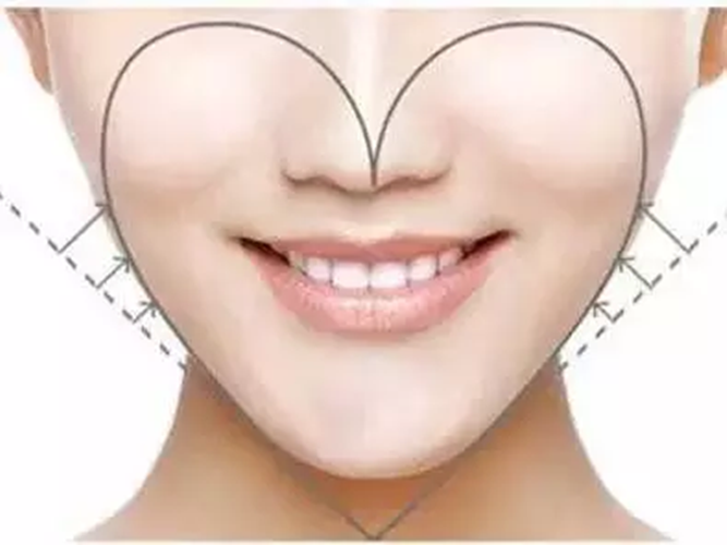 所谓心形脸,指的是宽额头和尖下巴之间富有饱满苹果肌的童颜脸型.