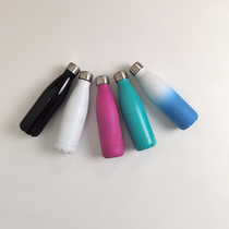 Cola bottle thermos cup female male 201 stainless steel silky feel creative water cup double-layer vacuum insulation