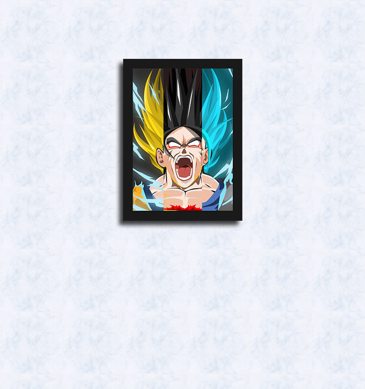 supreme x 七龙珠 悟空超级赛亚人swag 经典潮牌家居装饰挂画摆件