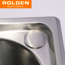 Oulin sink soap dispenser hole cover stainless steel washing basin hole sealing plug decorative cover faucet hole plug Universal