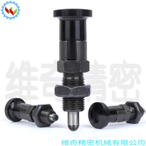 Indexing pin fine tooth knob plunger stop bolt indexing screw M8 * 1 0 Self-locking type spring shrink pin