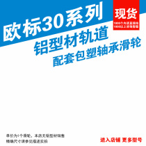 Eurosign 3030 aluminium profile track assorted pulley POM pack plastic bearing pulley spherical cam passive roller