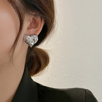 Bruised heart Loving Ear Nail 2021 New Tide Irregular Minima Metal Earrings Woman Summer Cold Wind Earrings