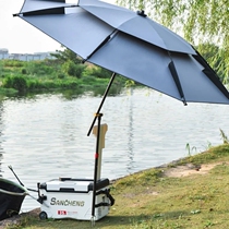 Fishing umbrella thickened universal fish umbrella sunscreen Anti-rain fishing umbrella fishing folding beach umbrella 2 4 m enlarge Umbrella